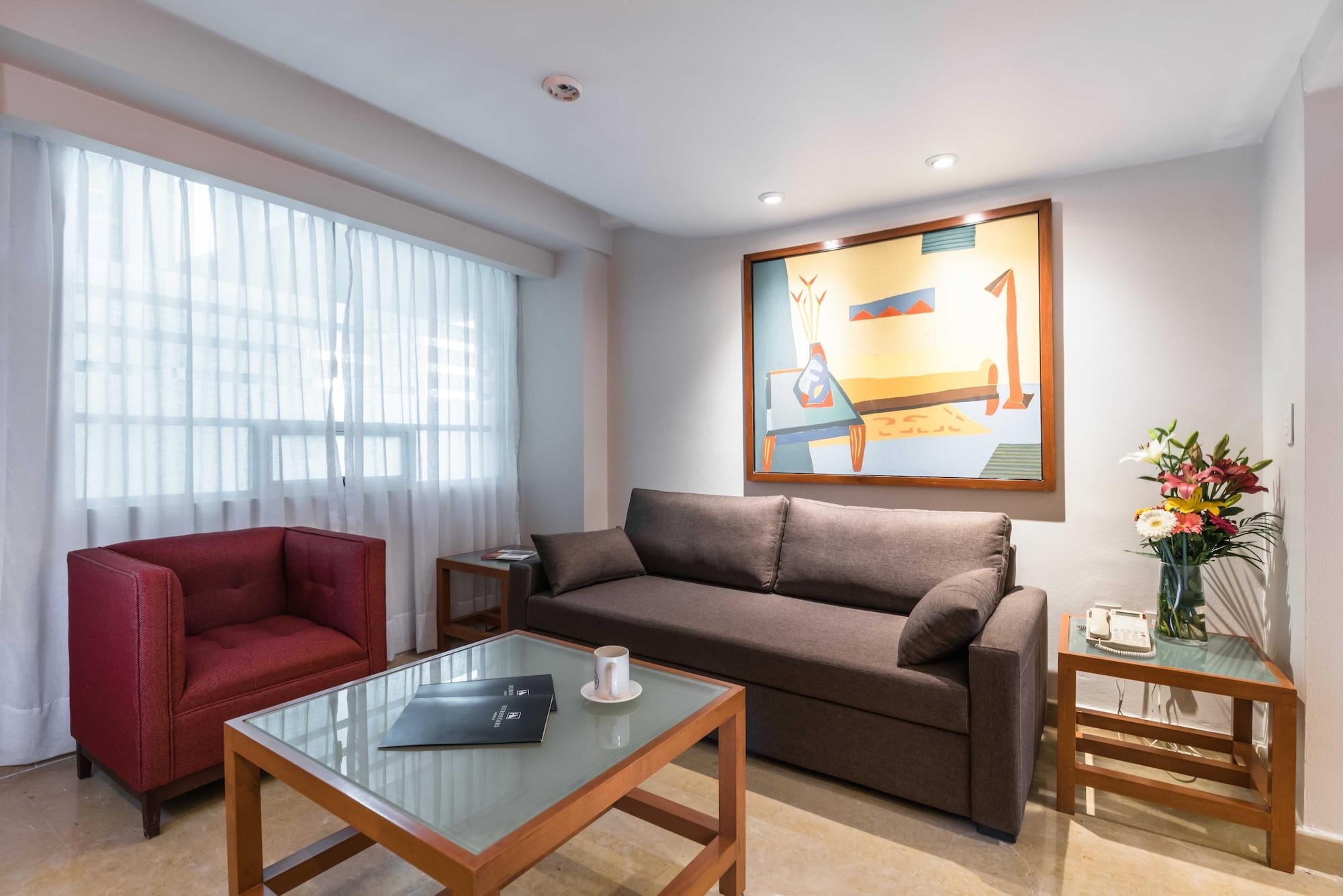 Eurostars Zona Rosa Suites Ciudad de México Exterior foto A living room